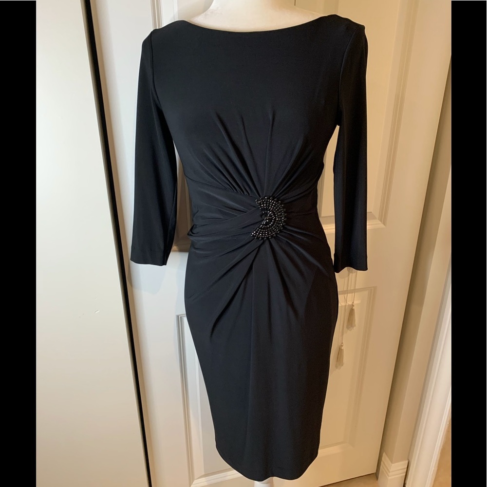 Anne Klein Shirred Midi Dress
